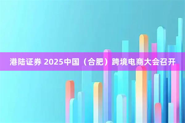 港陆证券 2025中国（合肥）跨境电商大会召开